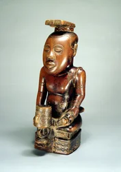 Ndop-Porträt von König Mishe miShyaan maMbul Kuba (Bushoong), Zaire